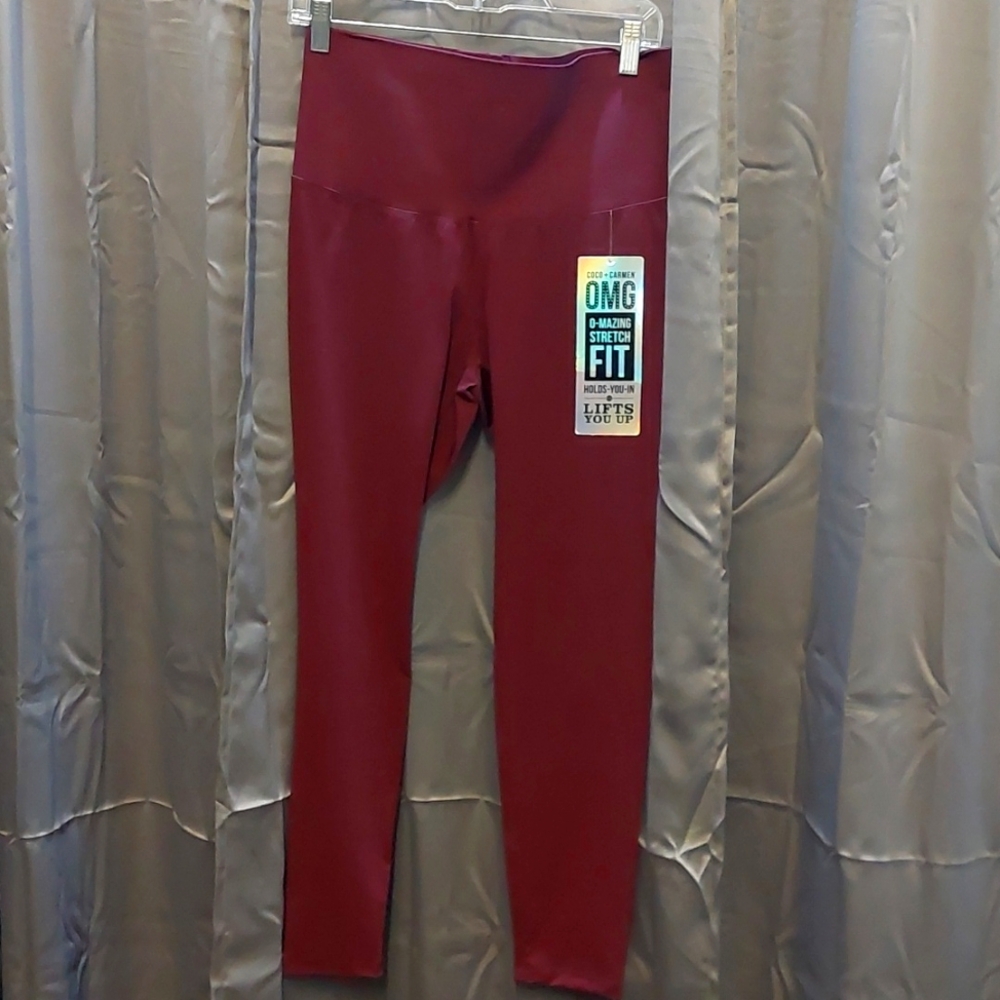 Coco + Carmen Burgundy Leggings